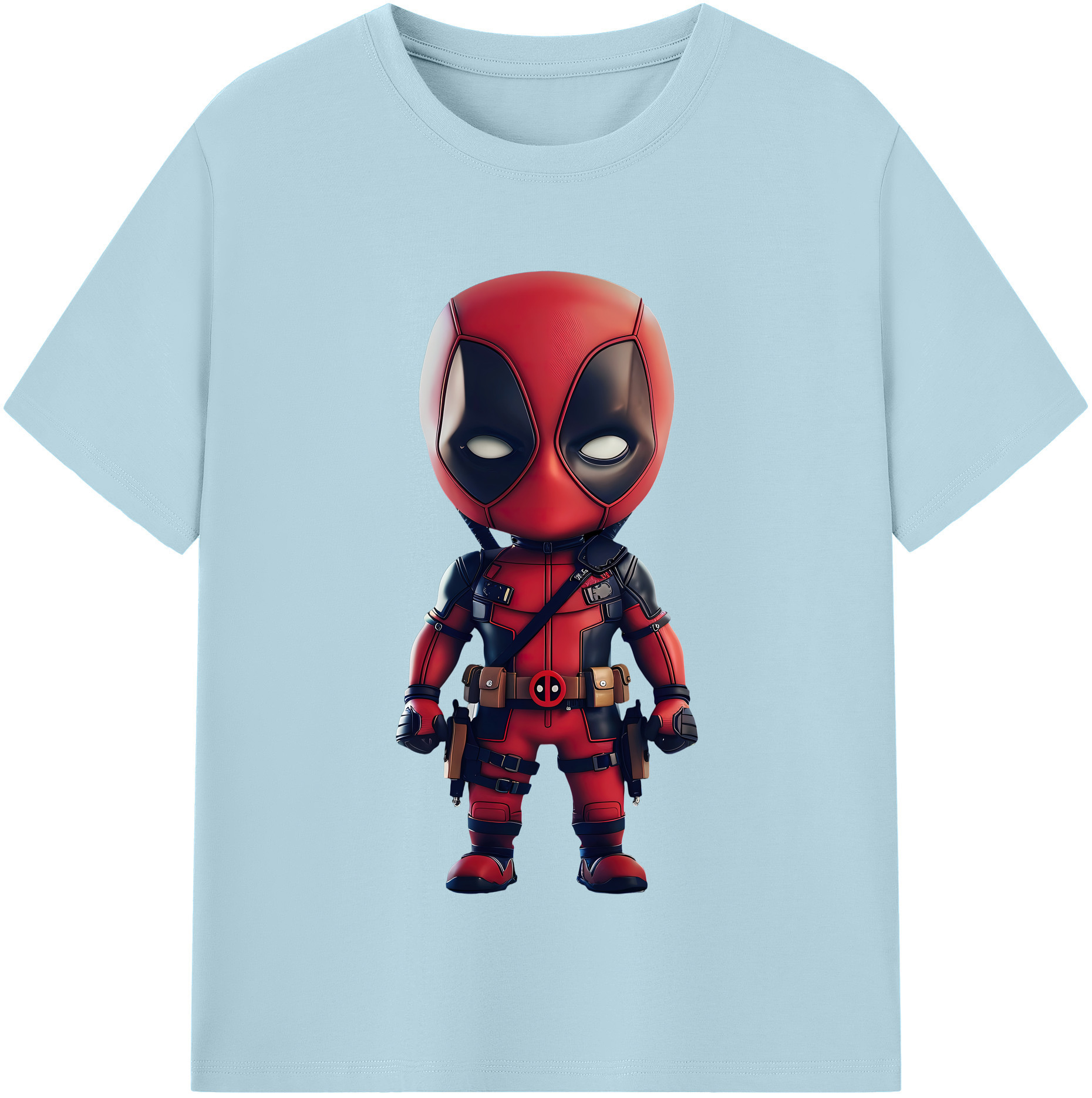 （画像用） Deadpool デッドプール 綿100％半袖Tシャツ（フロントプリント）